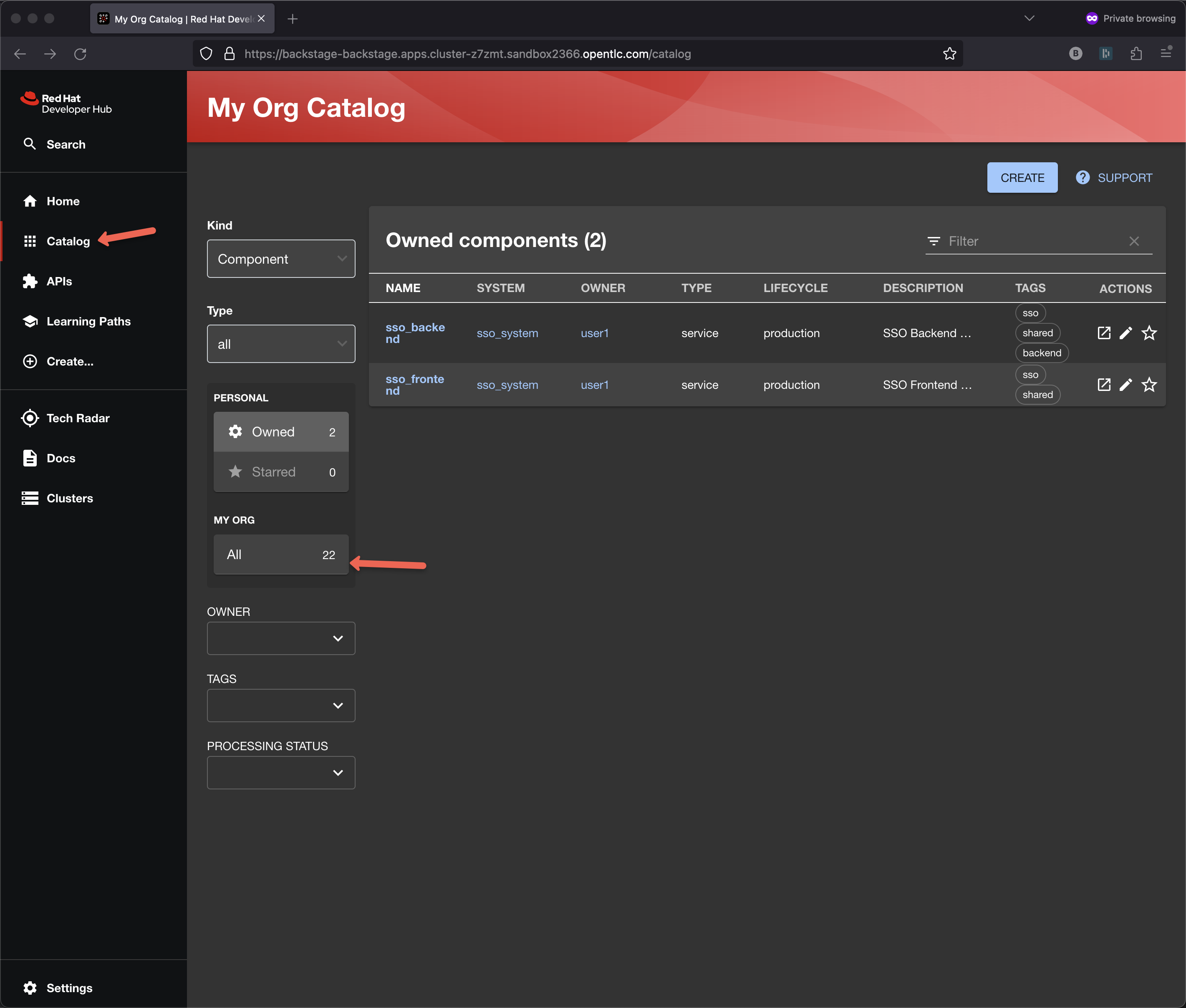 catalog dev 1