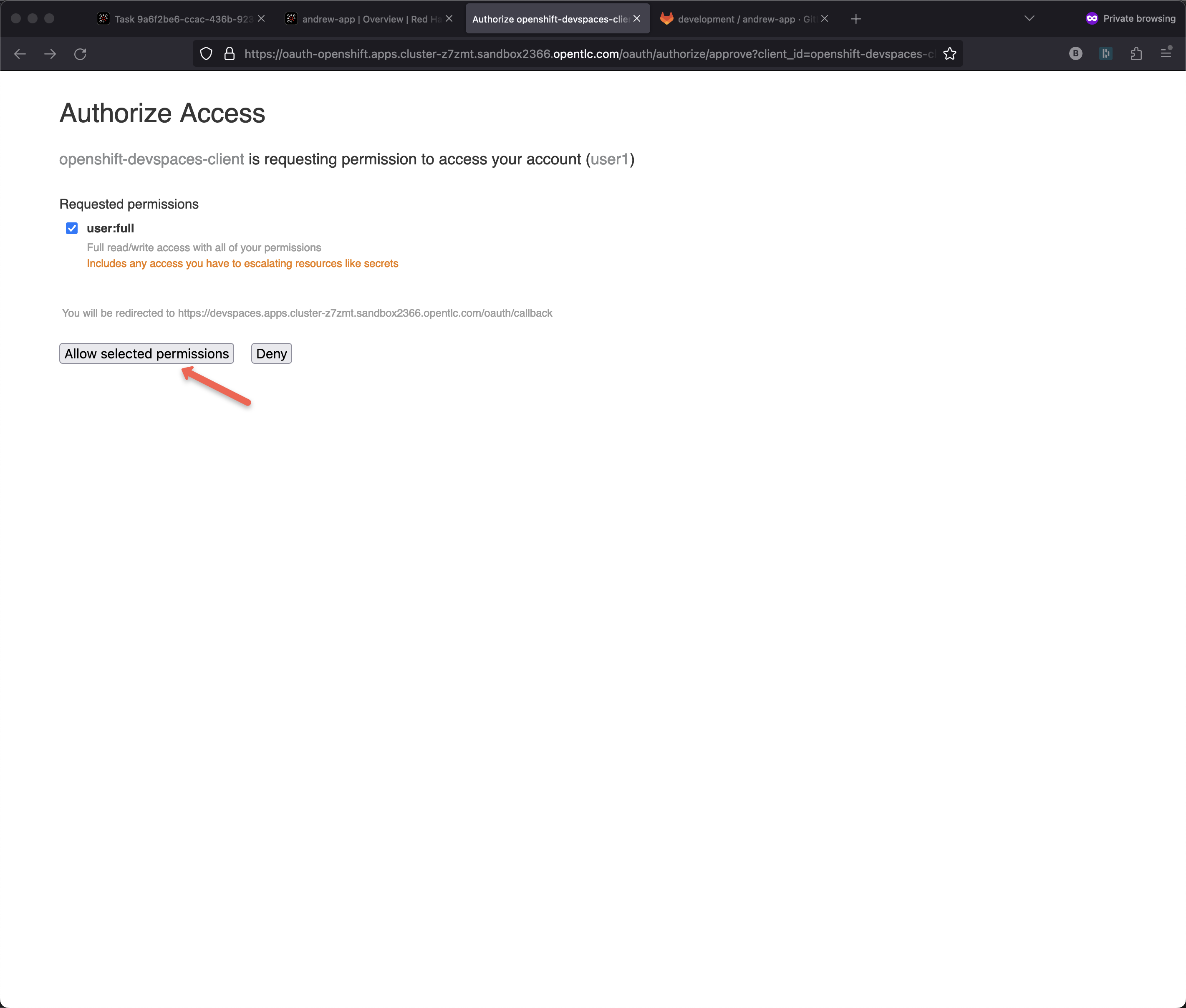 code change dev spaces 5
