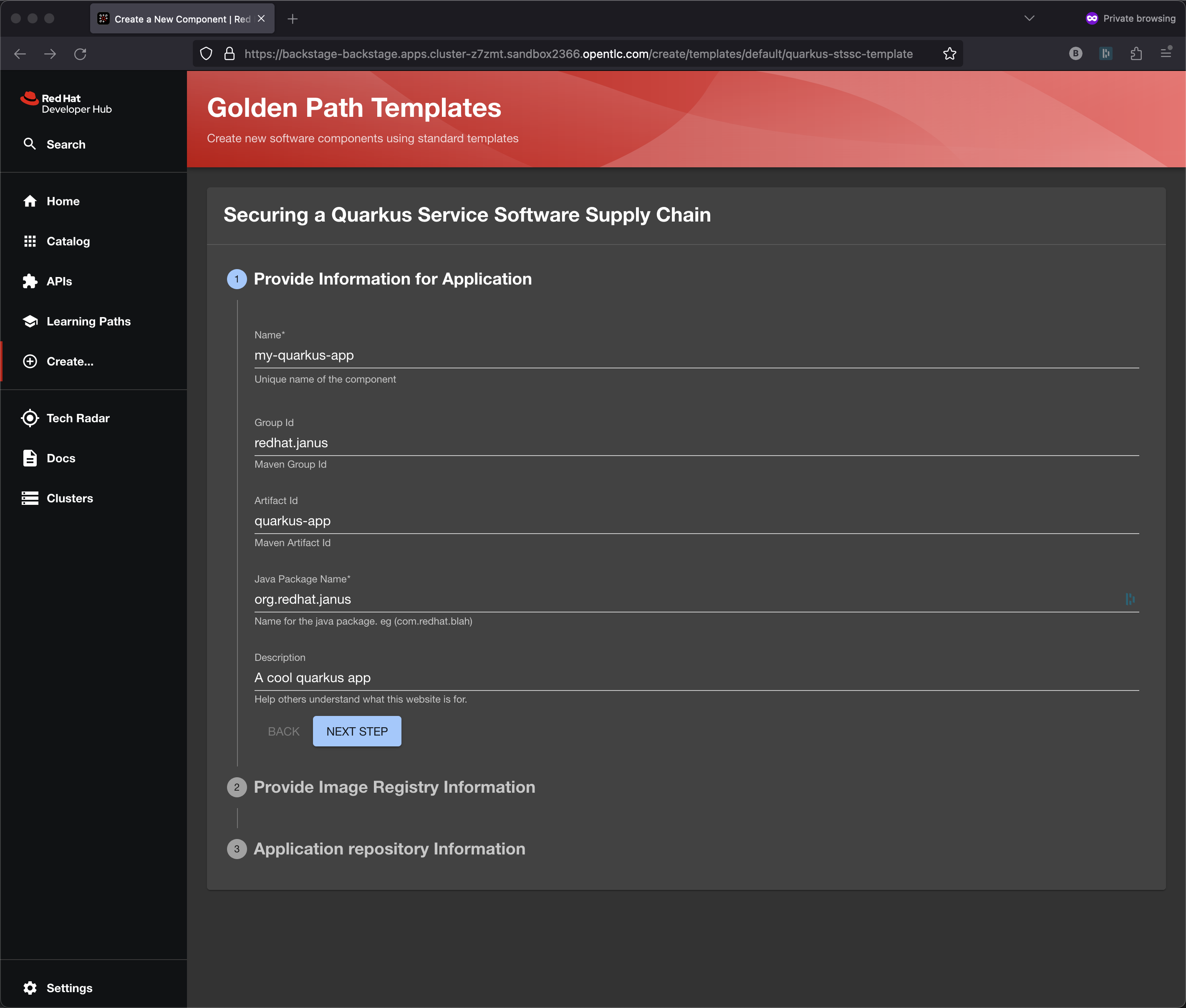 golden path template 2