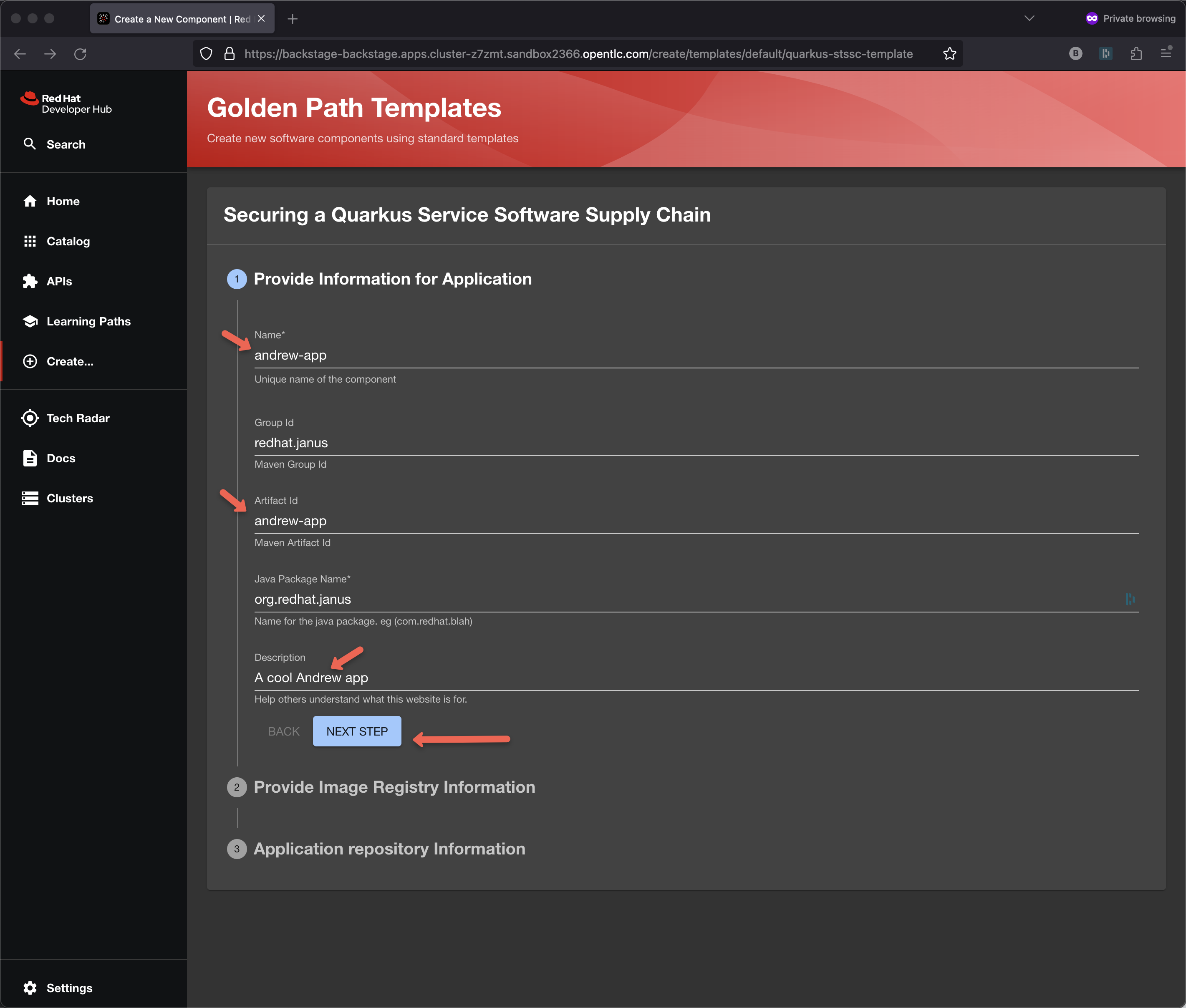 golden path template 3