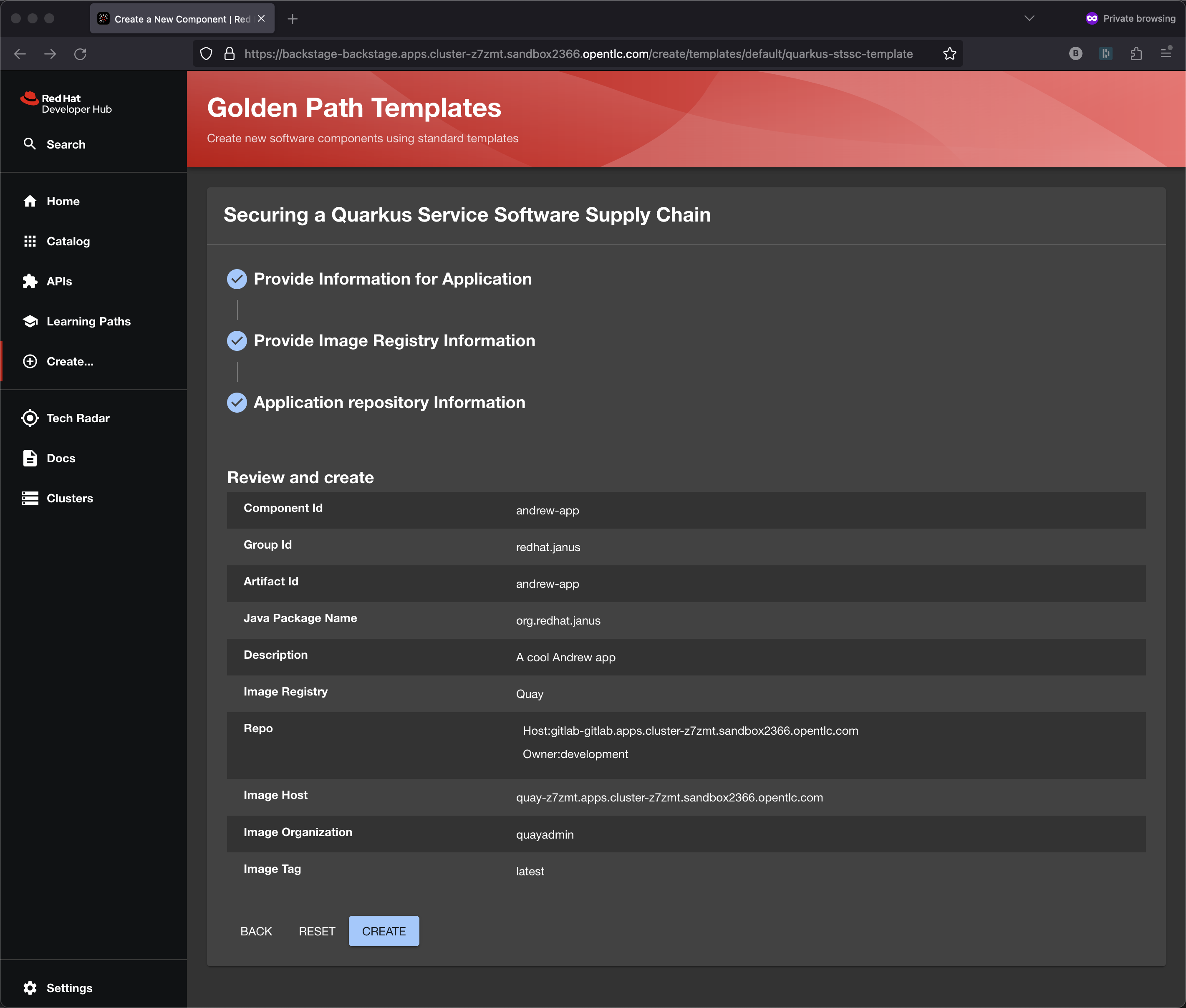 golden path template 6