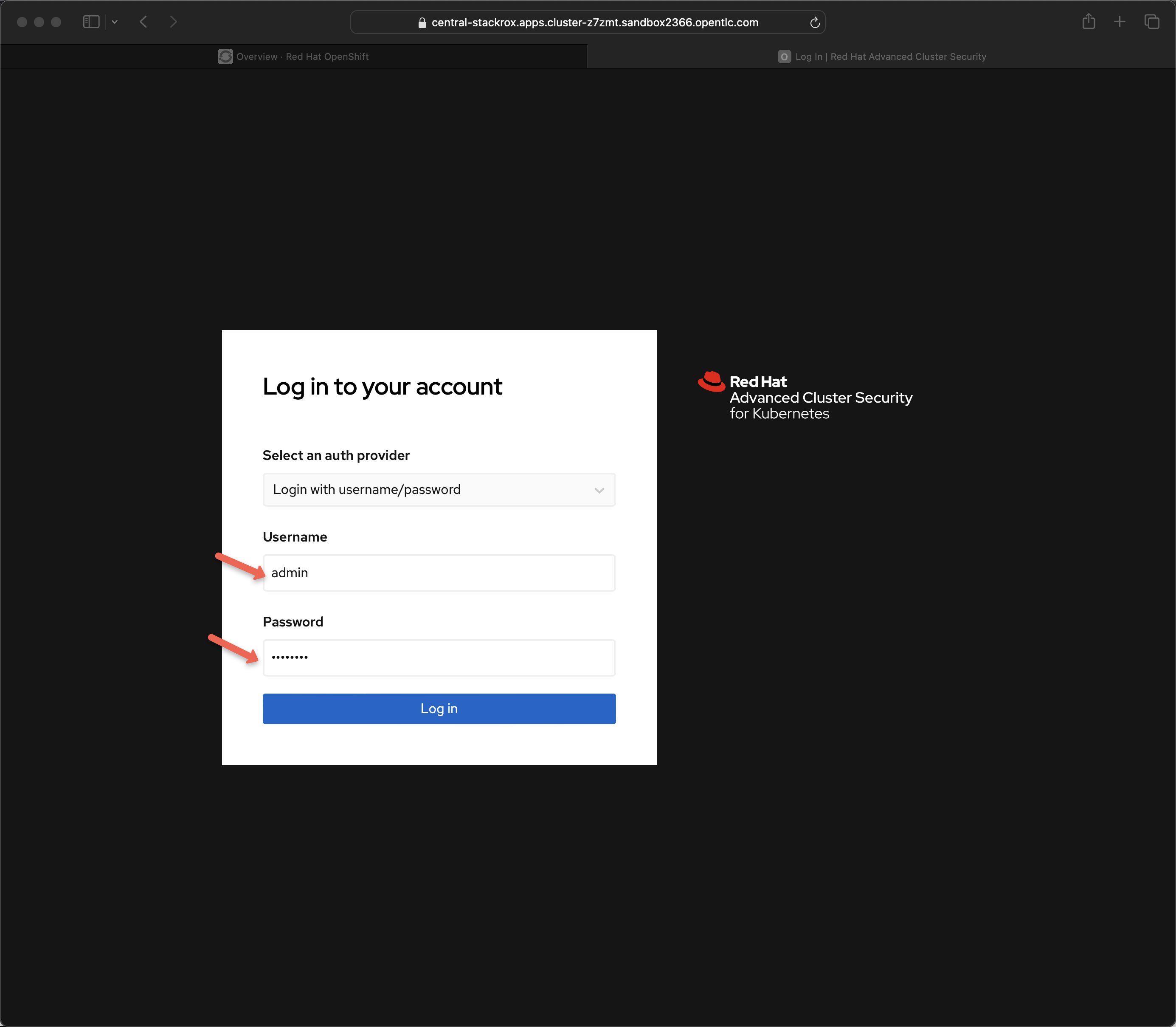 login acs admin 4