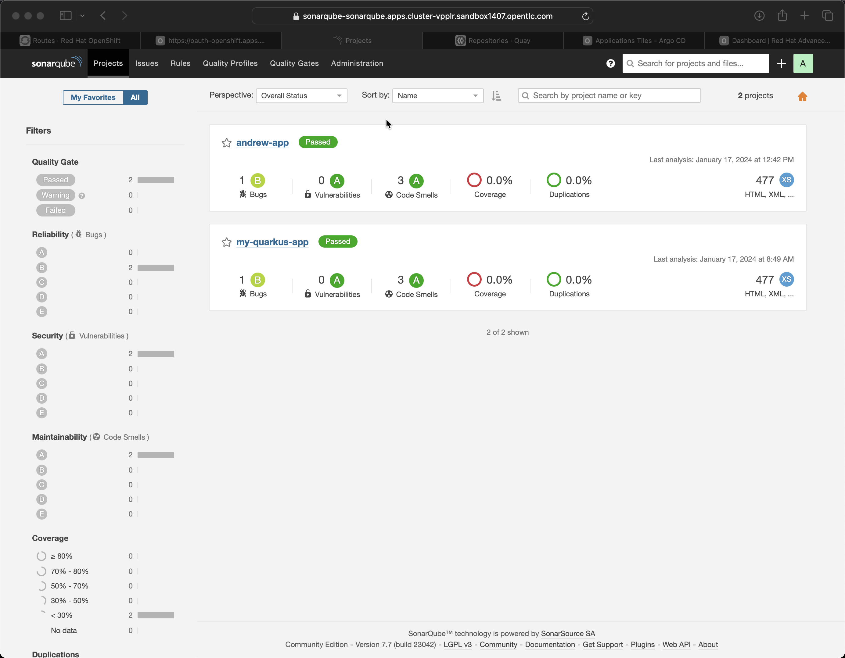 login sonarqube admin 2